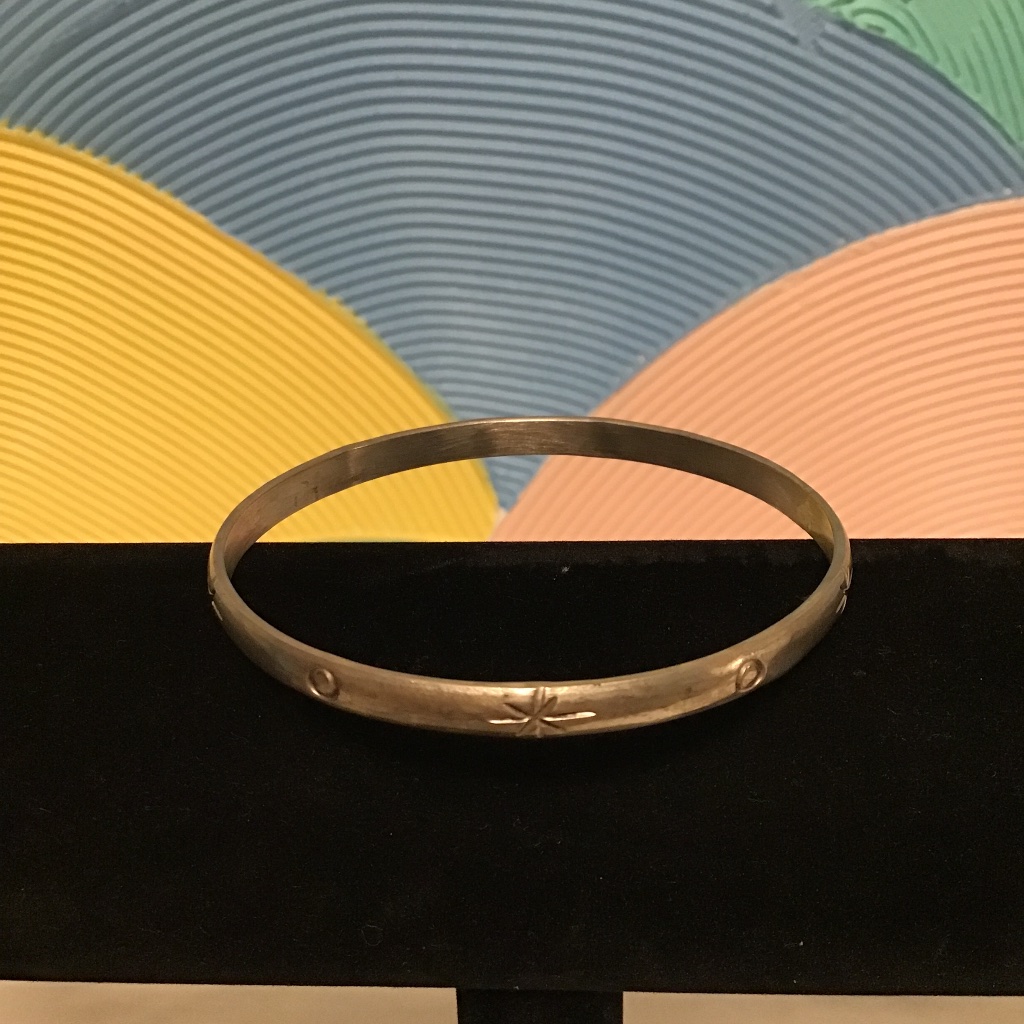 925 Silver Bracelet With Stars And Circles 45$